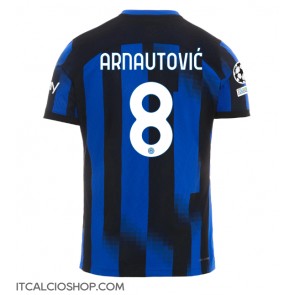 Inter Milan Marko Arnautovic #8 Prima Maglia 2023-24 Manica Corta